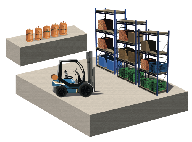 autogas carretilla bombona