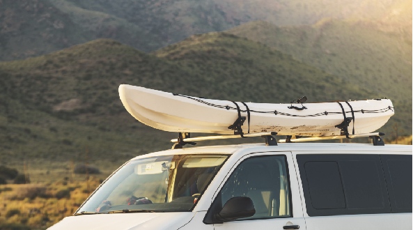 kayak en techo coche
