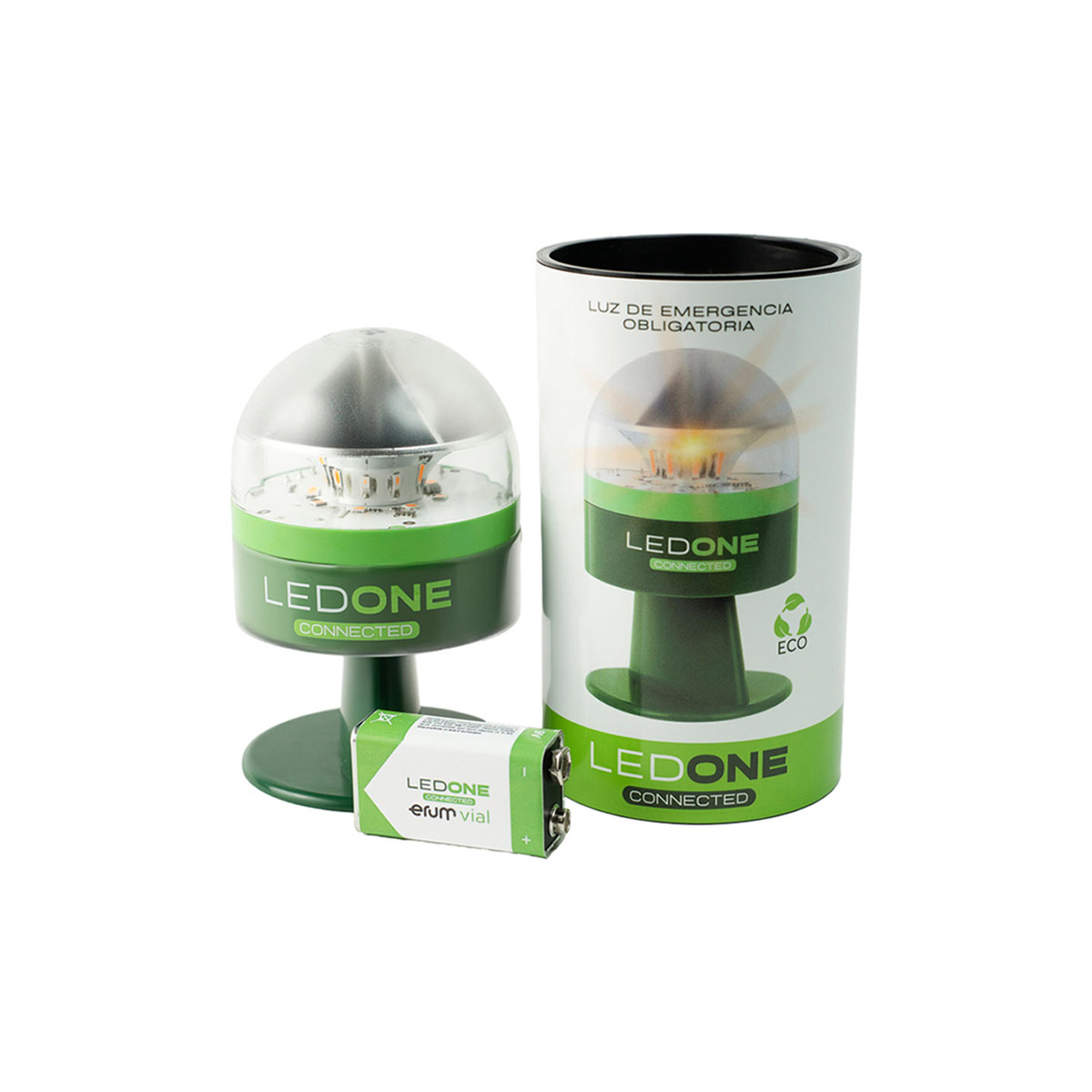 Baliza de emergencia Led ONE V16 Verde