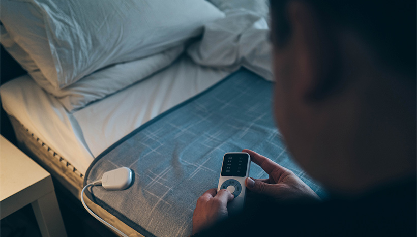 Manta eléctrica para calentar una cama