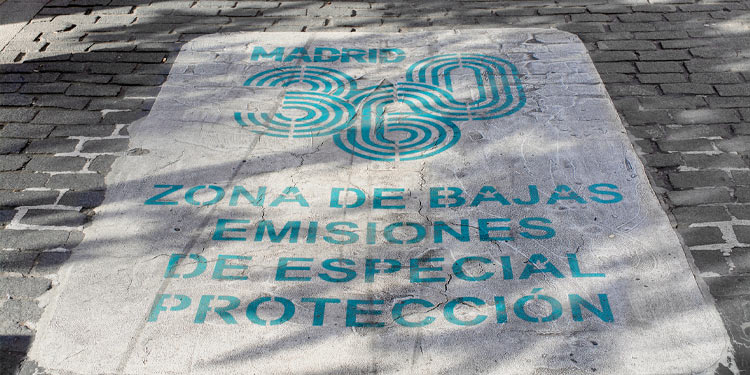 Señalización Zona de Bajas Emisiones Madrid