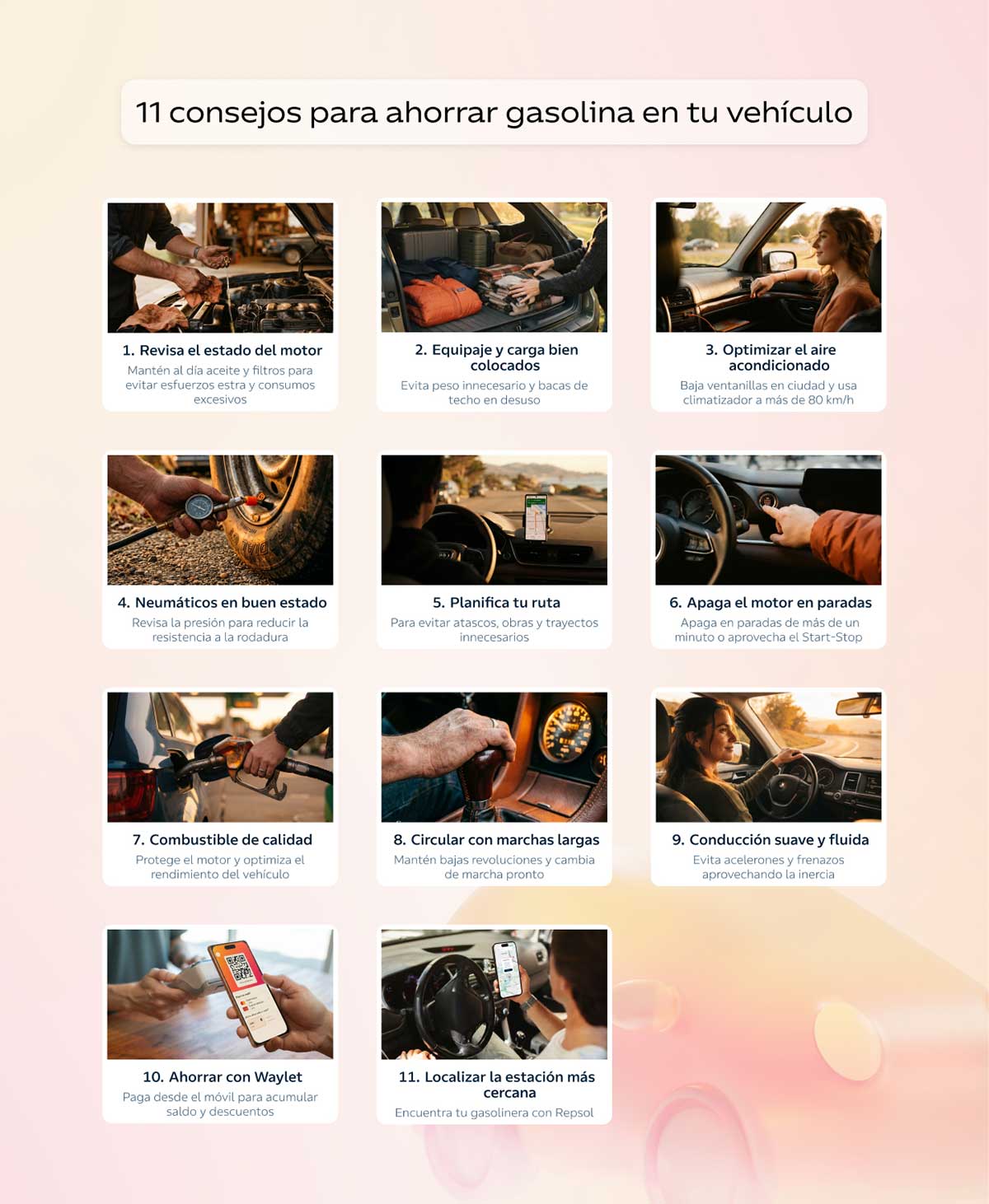 consejos para ahorrar gasolina en tu vehículo