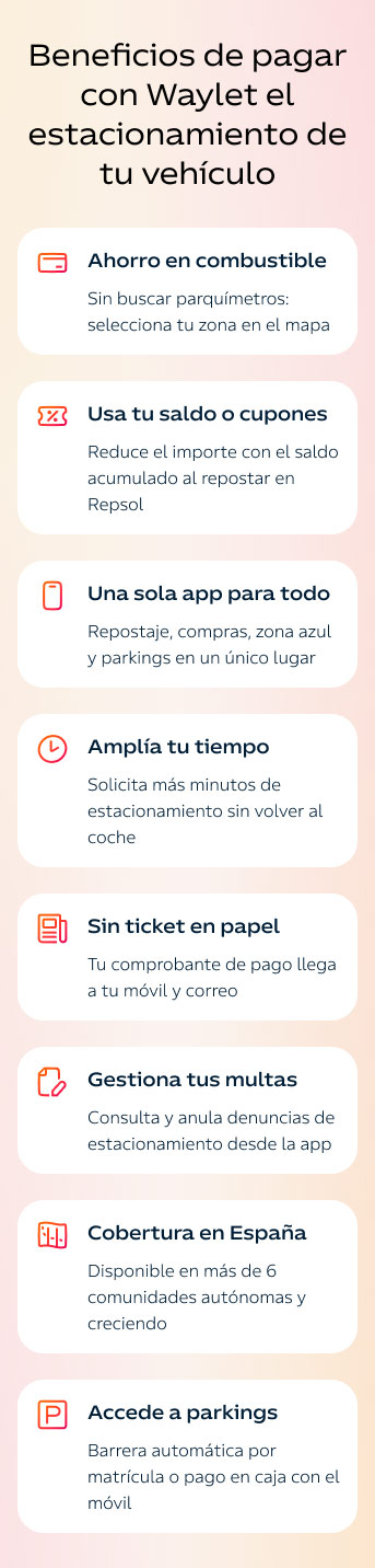 beneficios de pagar estacionamiento con waylet