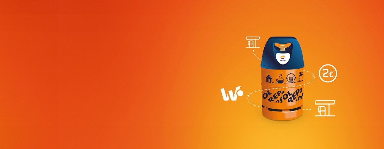 Descuento de 2€ al comprar tu bombona con Repsol.