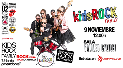 Kids Rock Family reúne a padres e hijos para cantar, bailar y compartir los mejores clásicos juntos