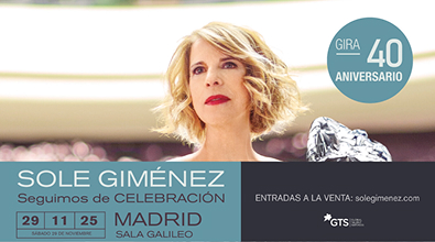 Sole Giménez celebra 40 años de música