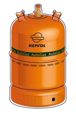 Bombona de butano 12.5 kg - Repsol Butagarsa