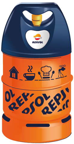 Bombona de butano 12 kg - Ligera - Repsol Homegy