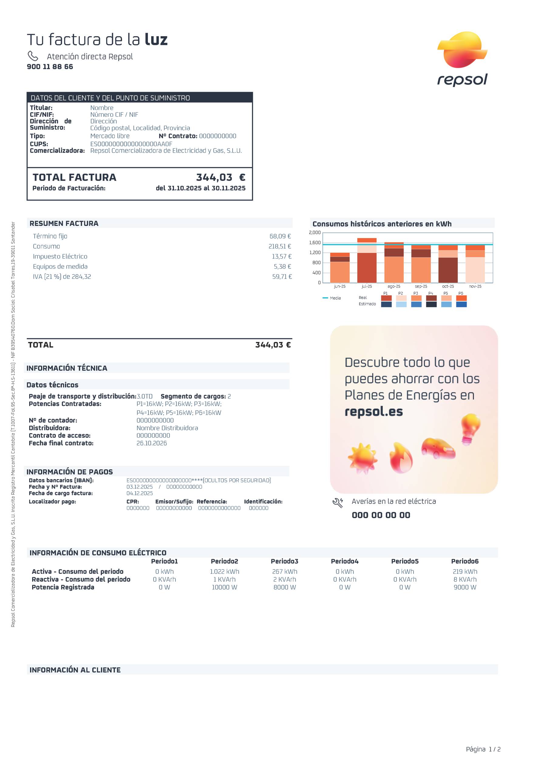 Factura Interactiva, página 1