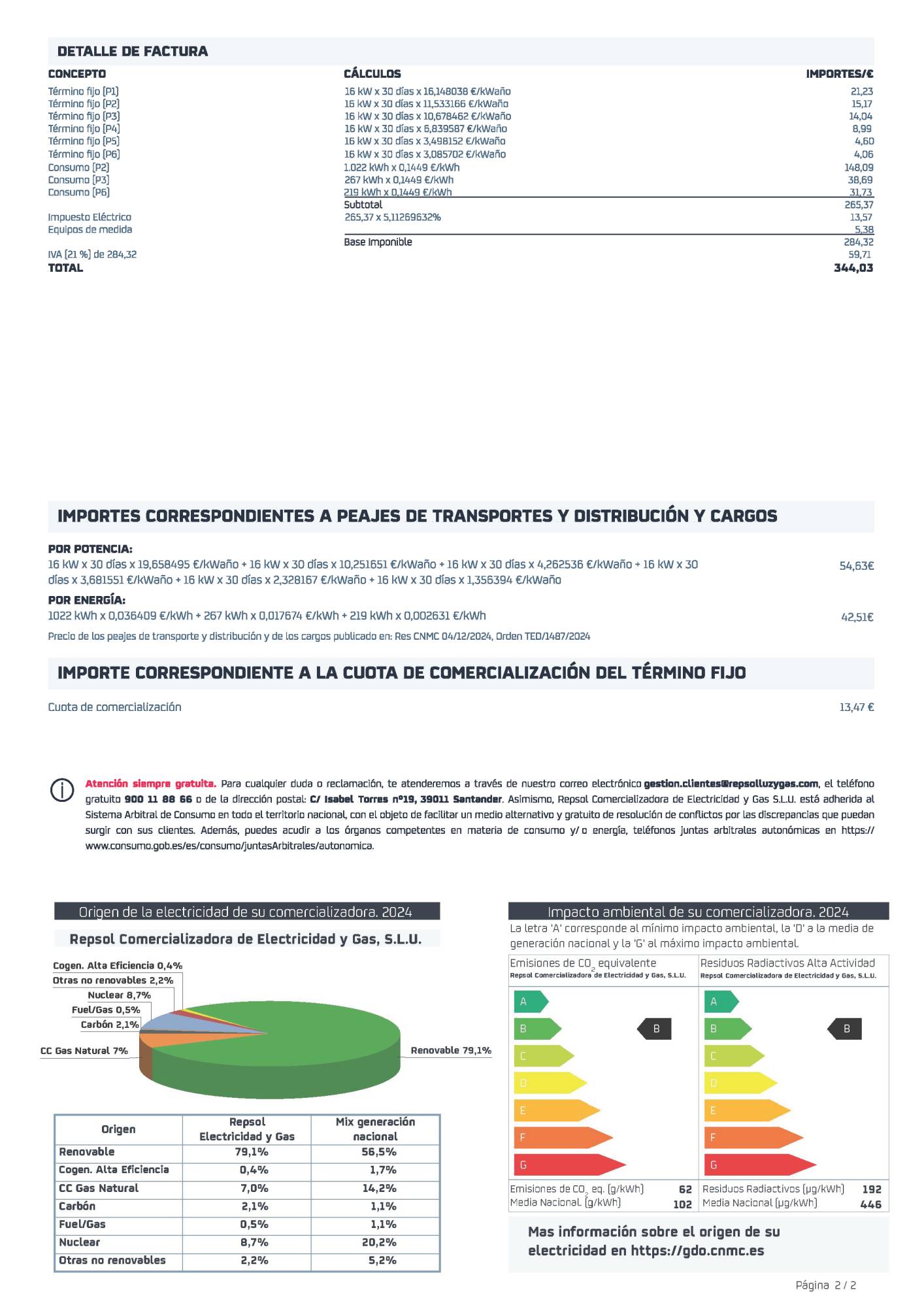 Factura Interactiva, página 2