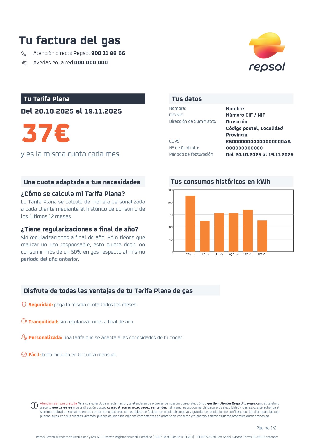 Factura Interactiva, página 1