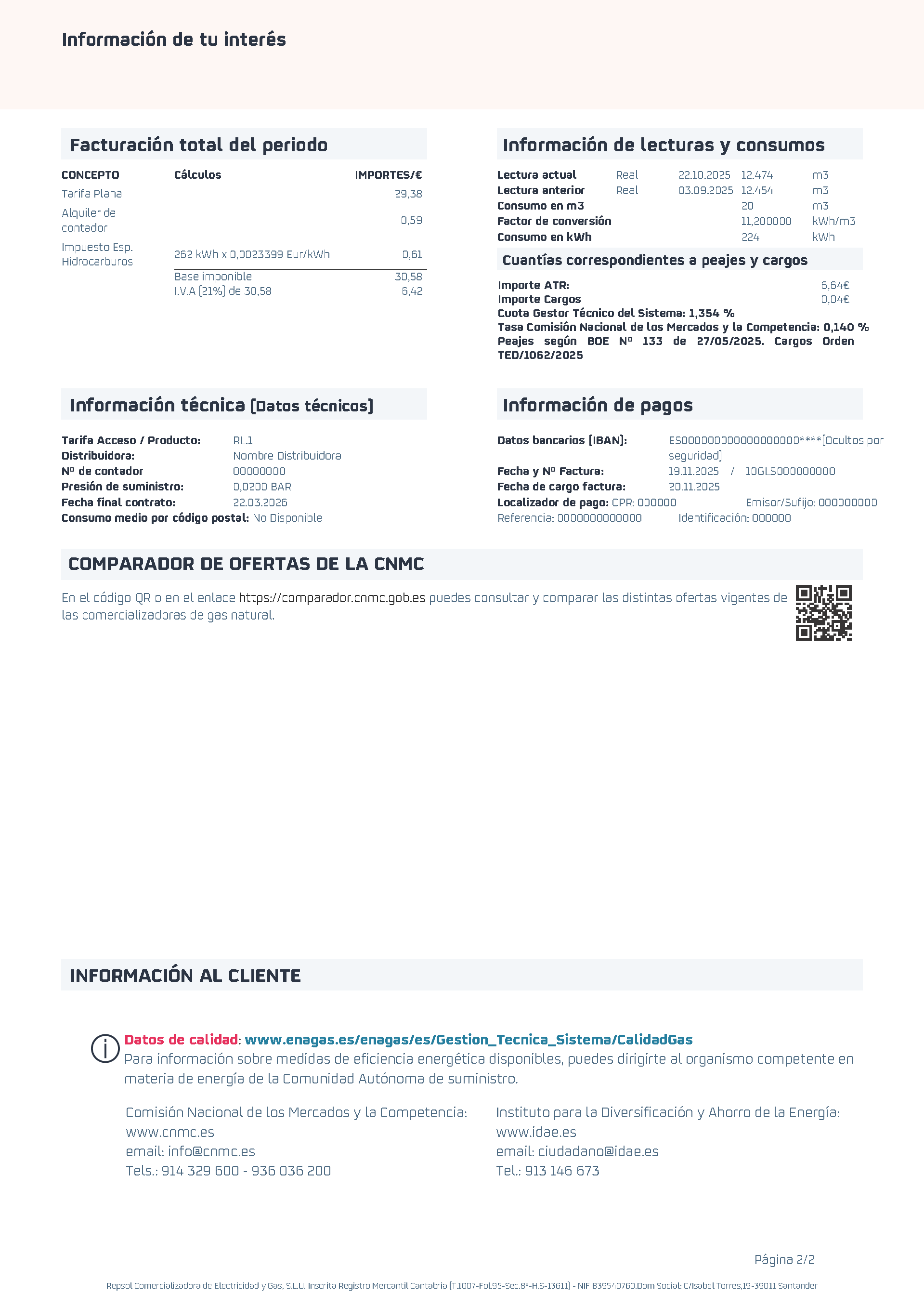 Factura Interactiva, página 2