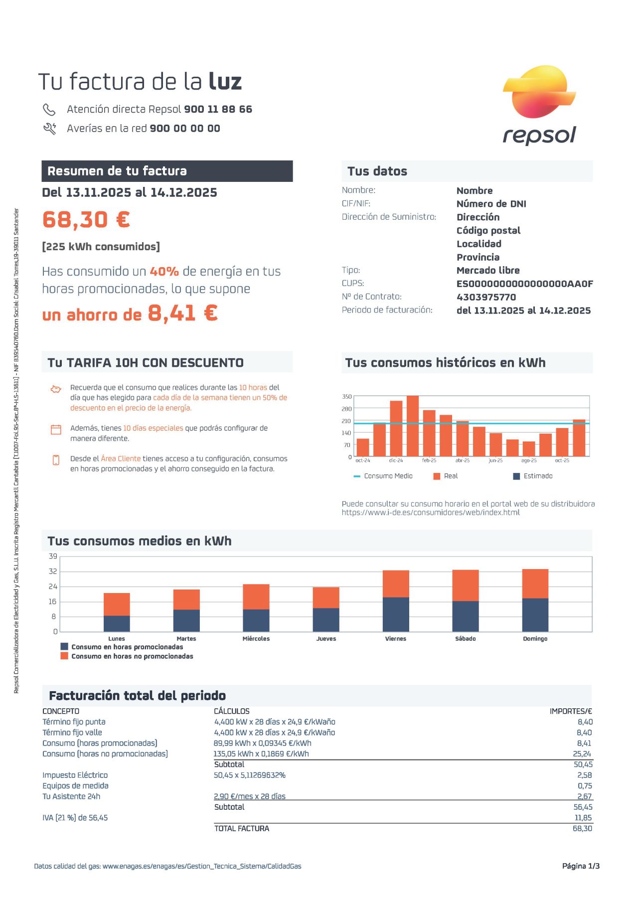 Factura Interactiva, página 1