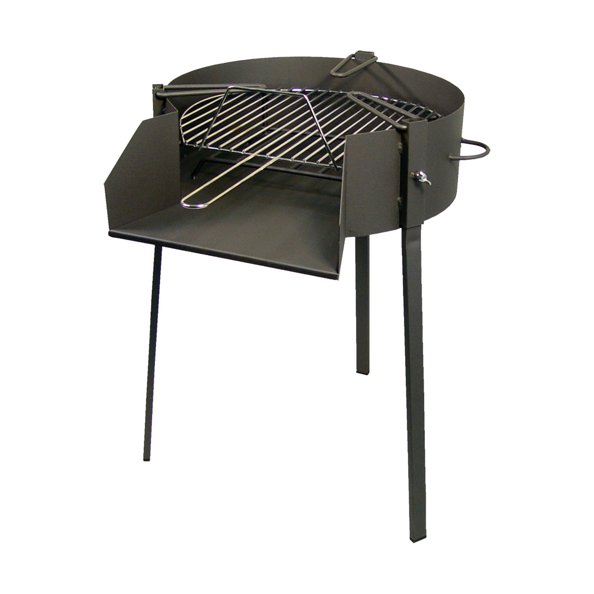 Barbacoa Redonda con Soporte Paella Ø 60x75 cms.