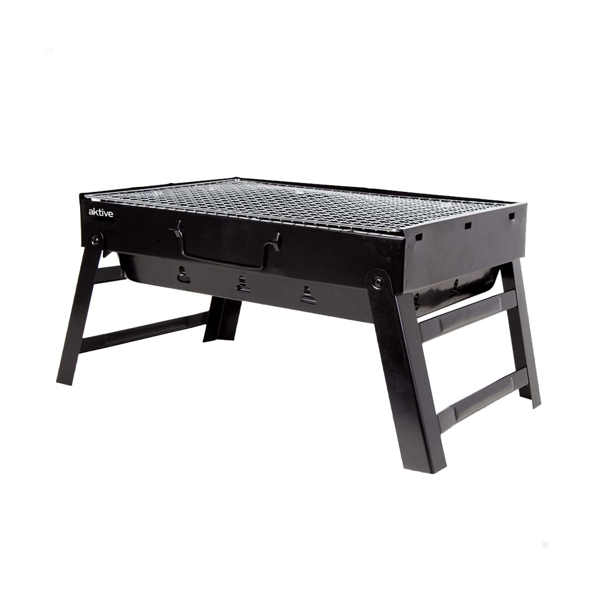Barbacoa de carbón de sobremesa rectangular Aktive