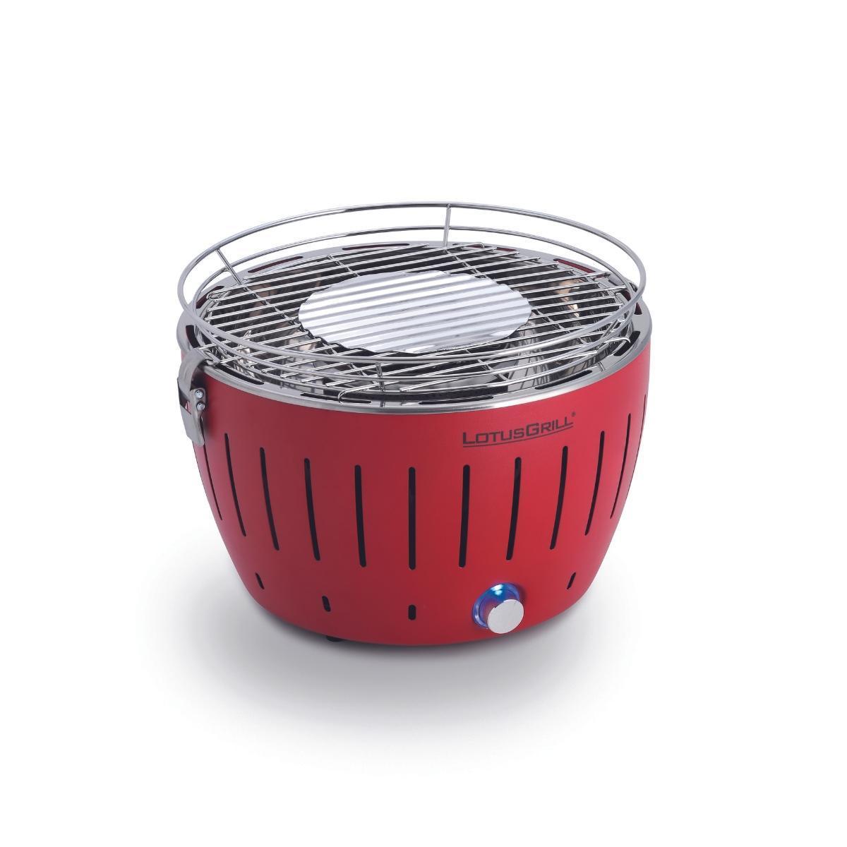 Barbacoa de carbón LotusGrill Minigrill USB Roja