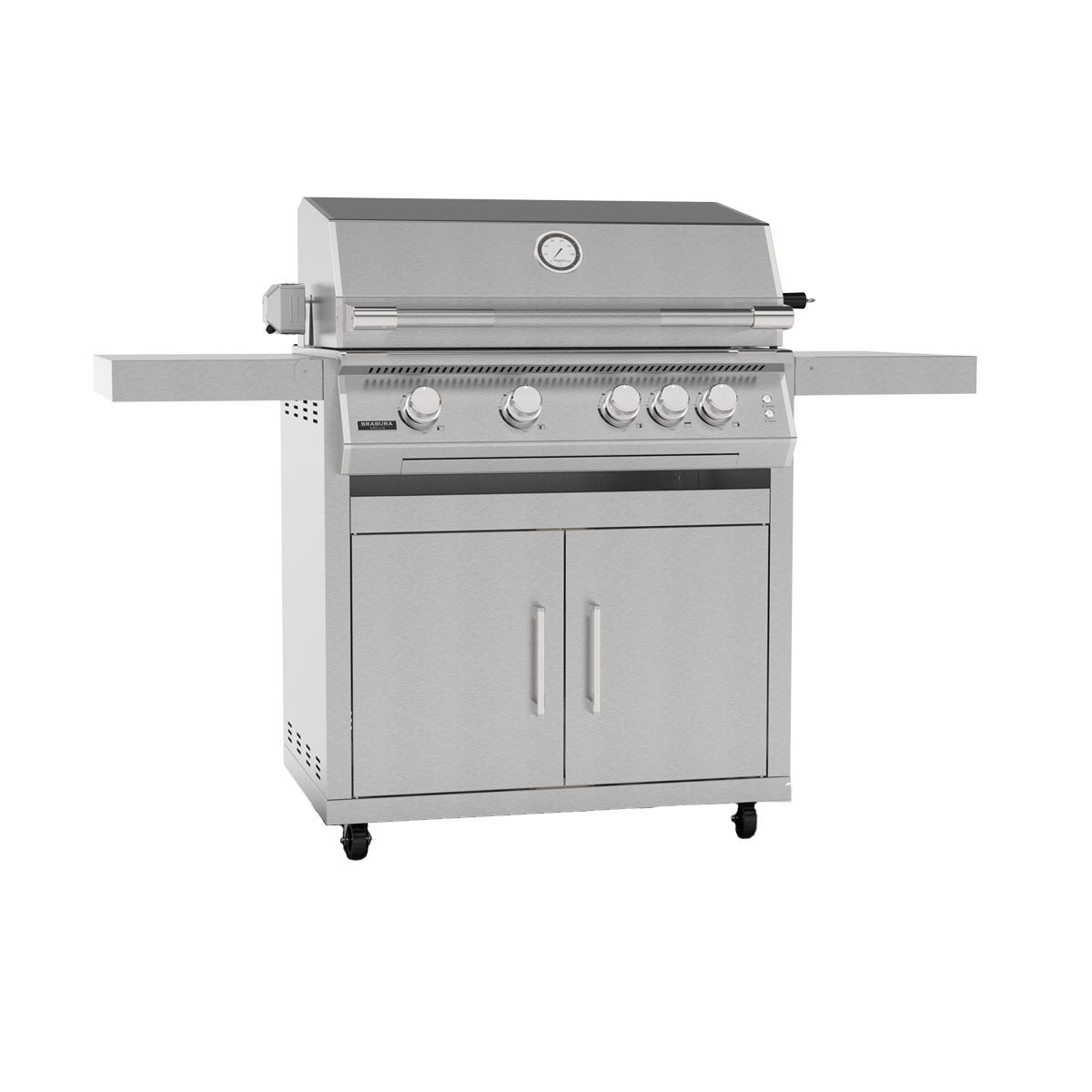 Barbacoa de gas Brabura Fusion 400 CRS Gris