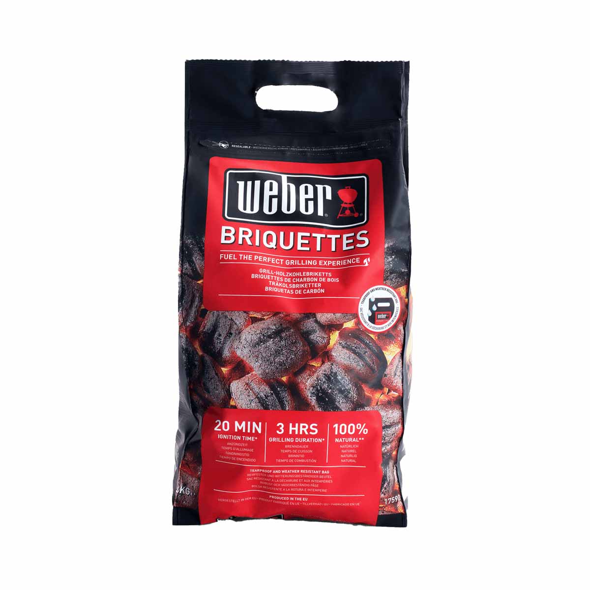 Briquetas para barbacoa Weber 4 kg