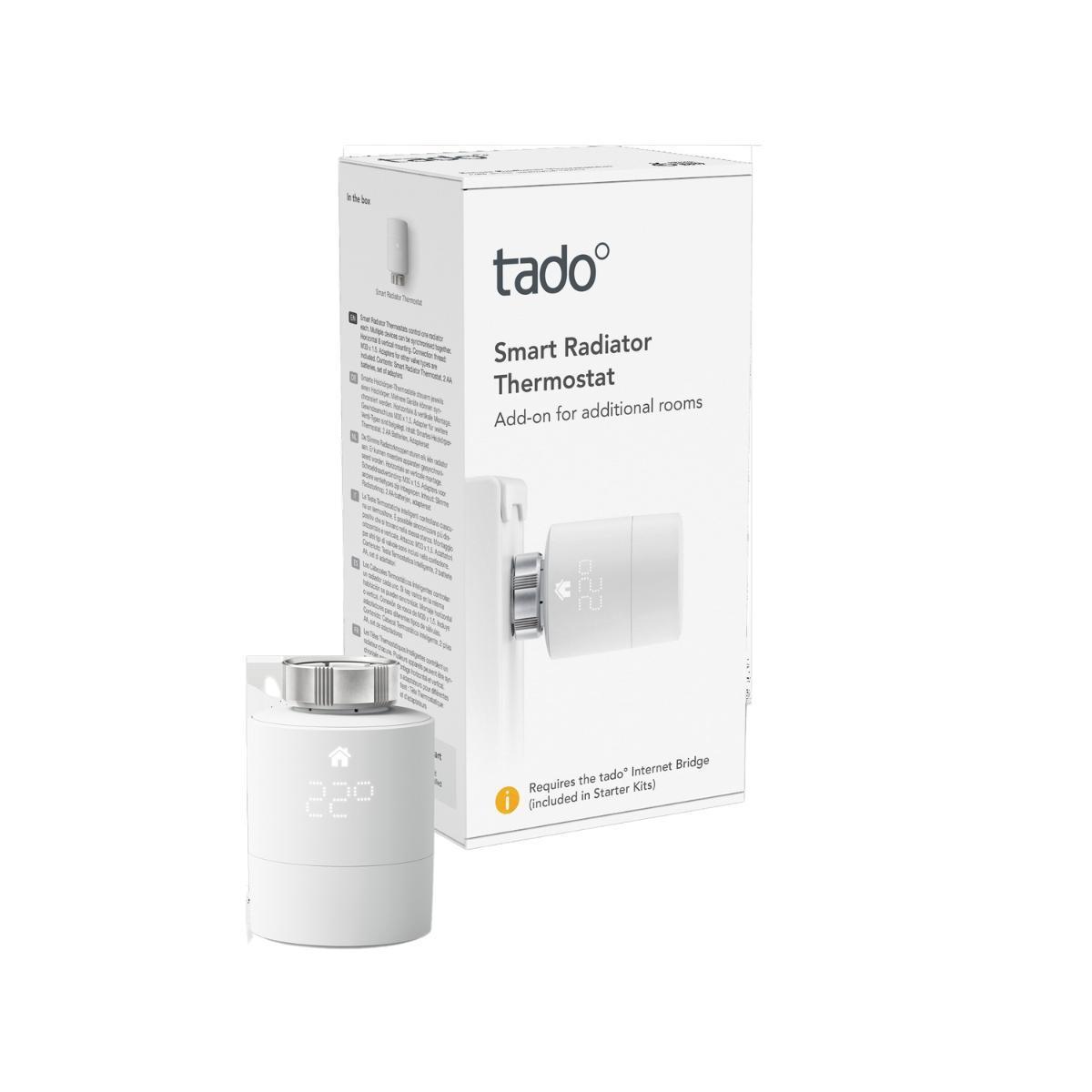 Tado Kit Inicio Cabezal Termostático Inteligente y Bridge para