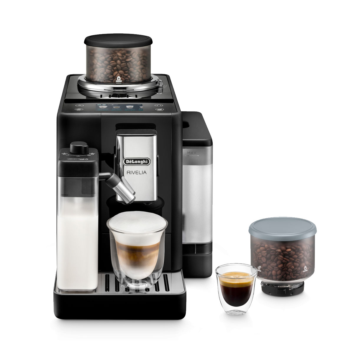 Cafetera De'Longhi Rivelia Milk Negro