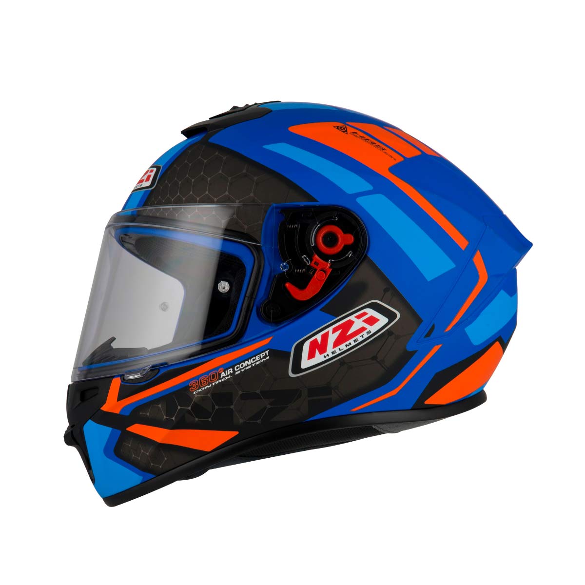 Casco para moto NZI Trendy Overtaking Azul