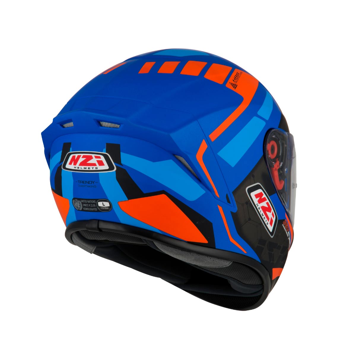 Casco para moto NZI Trendy Overtaking Azul