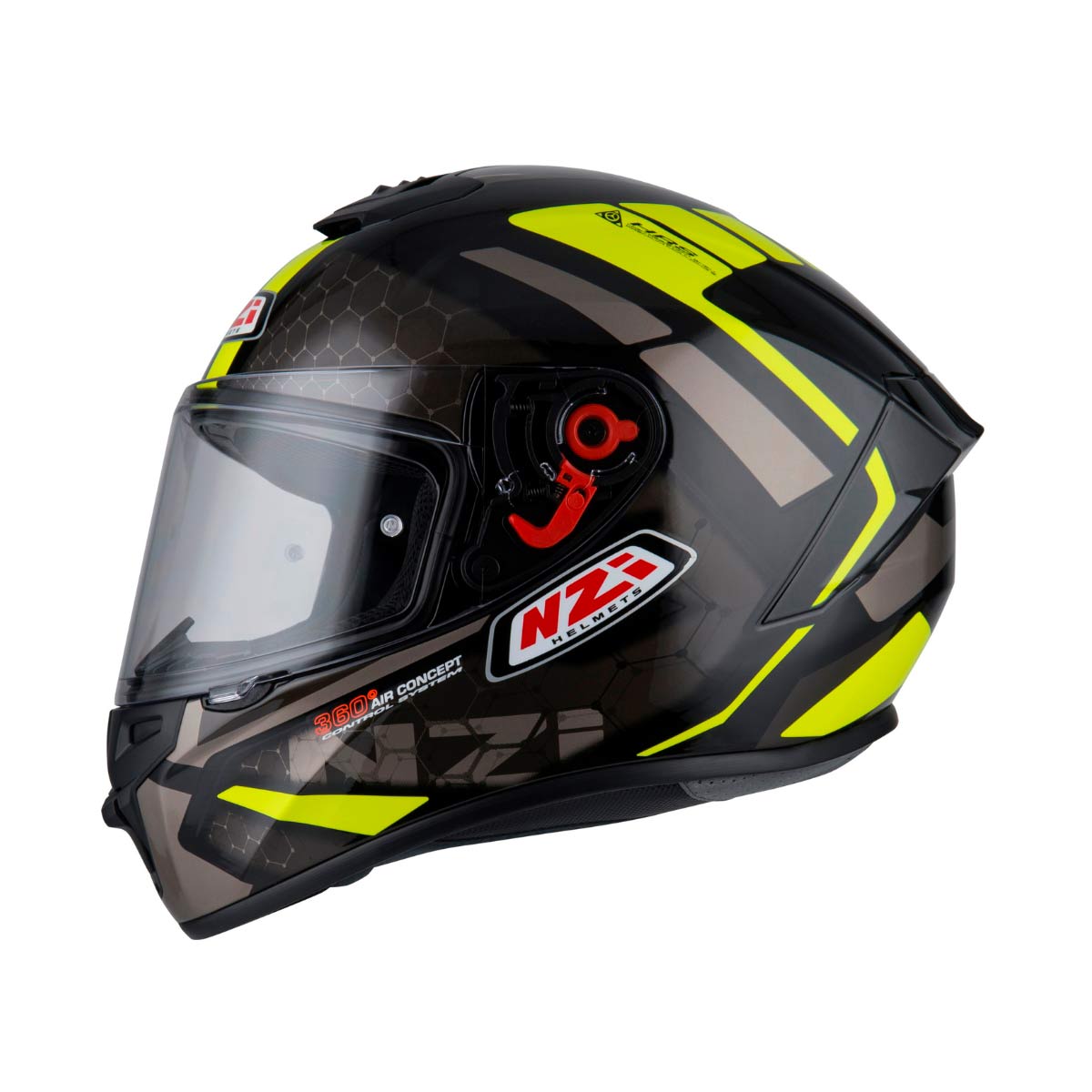 Casco para moto NZI Trendy Overtaking Negro Antracita