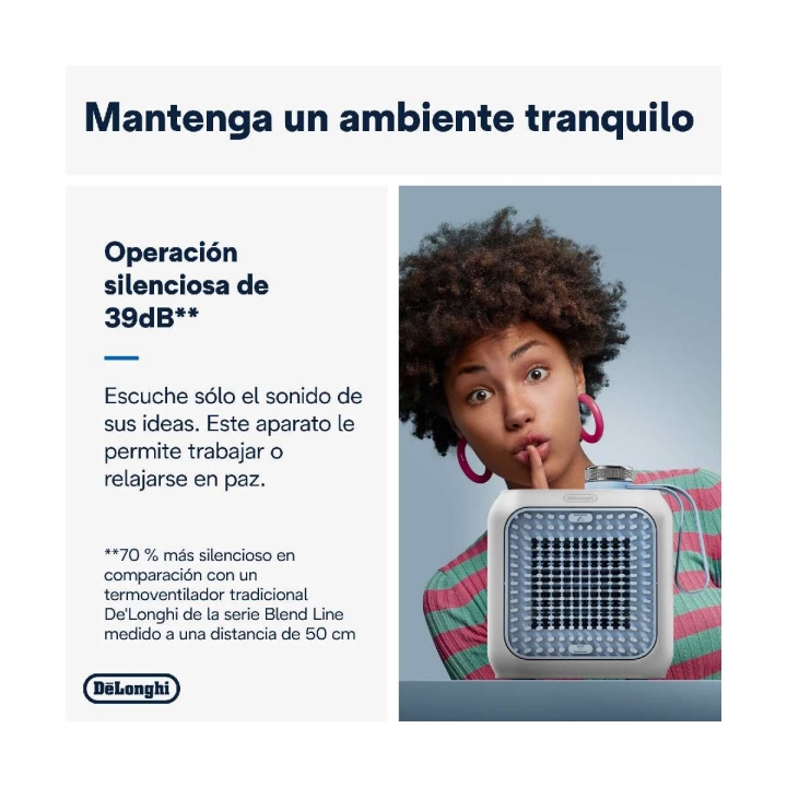 De’Longhi Capsule Desk HFX10B03.LB calefactor cerámico-3
