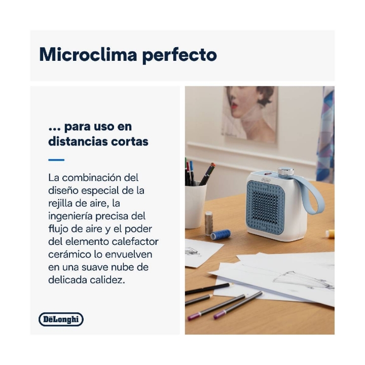 De’Longhi Capsule Desk HFX10B03.LB calefactor cerámico-4