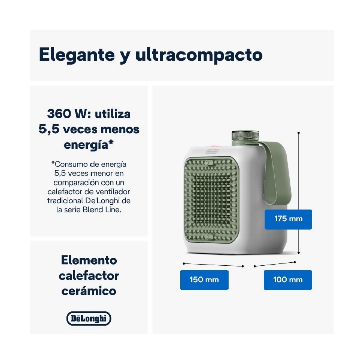 De’Longhi HFX10B03.GR calefactor cerámico-1