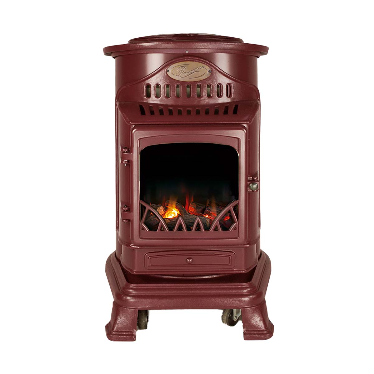 Estufa Fireside Provence Rojo burdeos