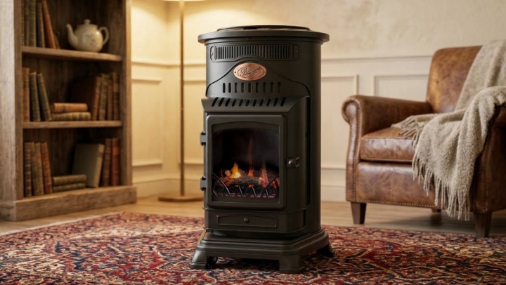 Estufa híbrida Fireside Provence gas y eléctrica -6