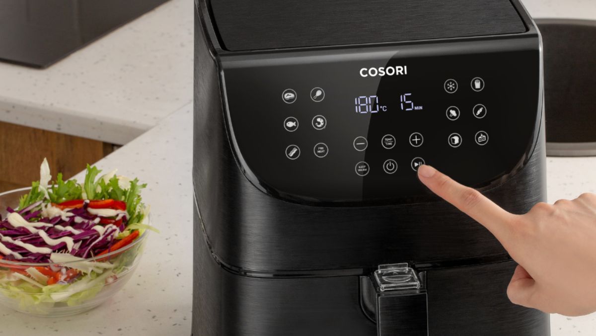 COSORI Freidora de Aire 5,5 L, Air Fryer con 100 Recetas en Español, F