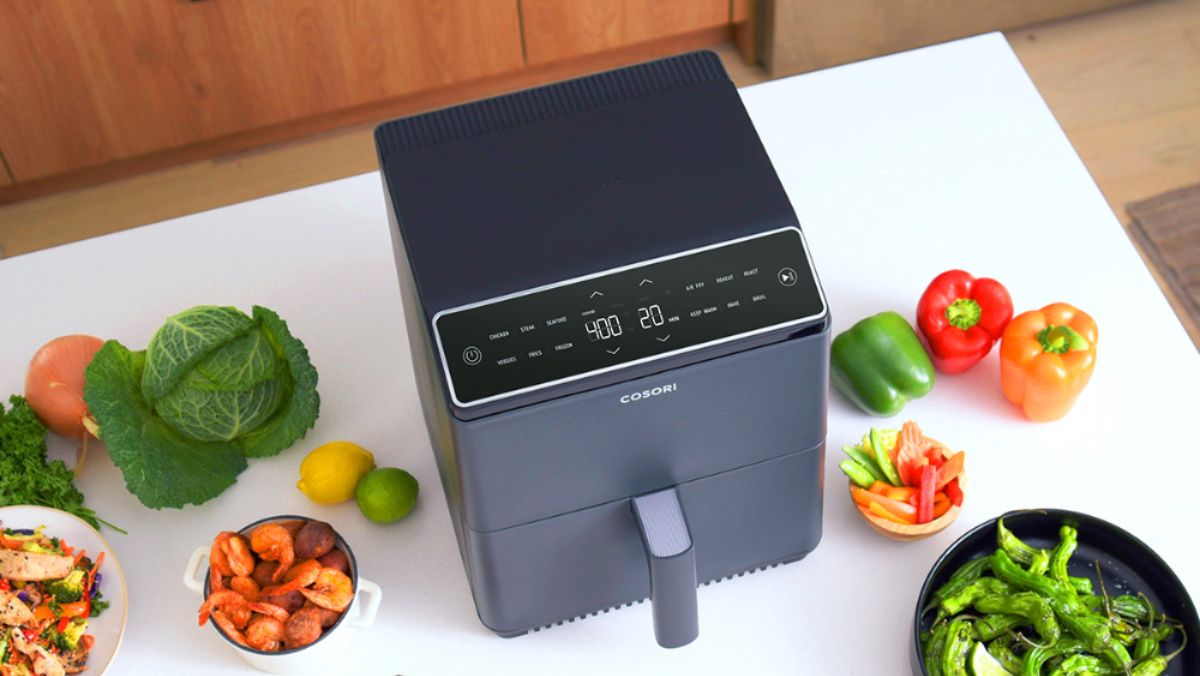 COSORI Freidora de Aire Wifi 6,4 L, Air Fryer con Doble Resistencia, 60+  Recetas de App Creadas por Chef en Español, Freidora sin Aceite con 12  Programas, Roja, Dual Blaze : : Hogar y cocina