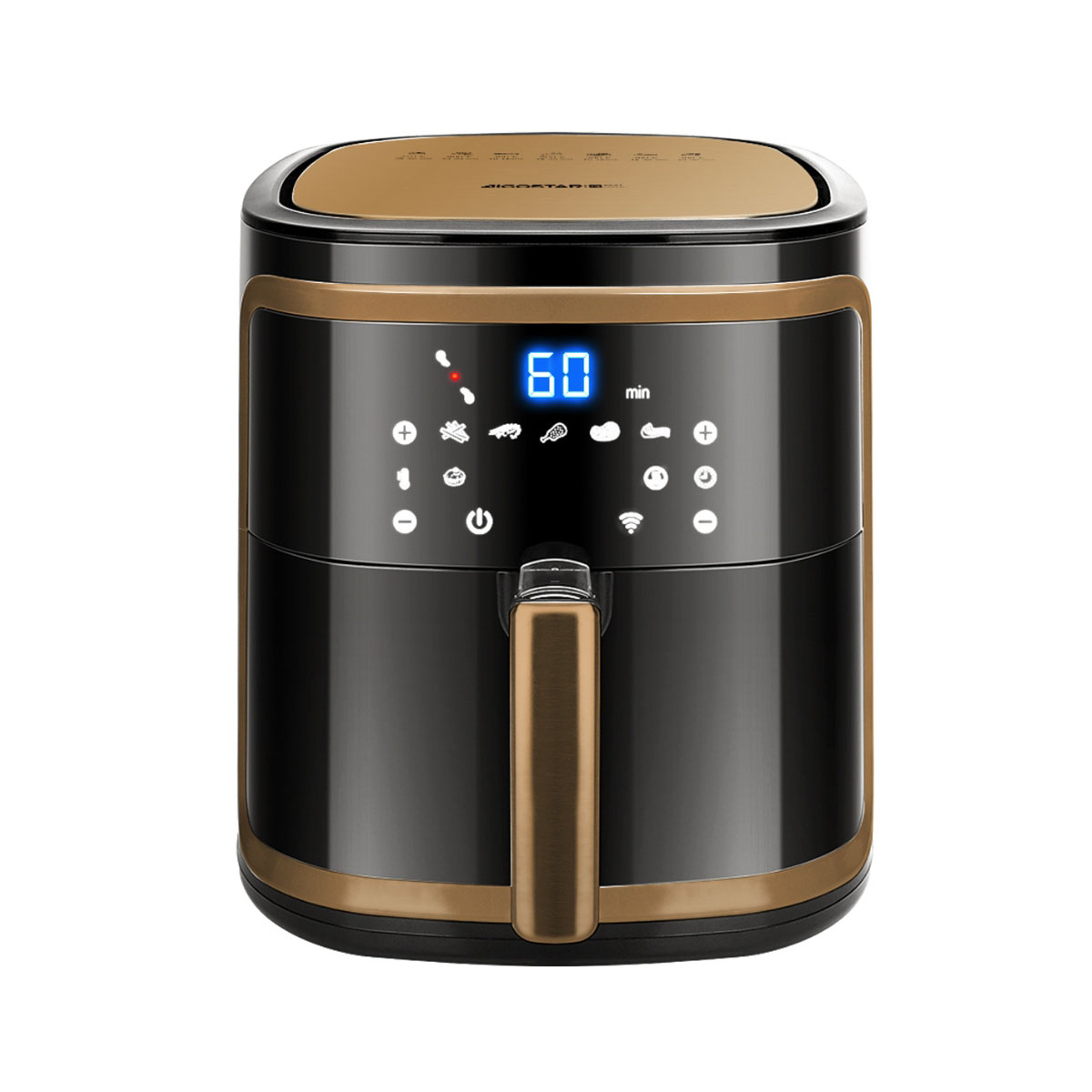 Freidora sin aceite - AIGOSTAR Cube Smart, 1900 W, Negro