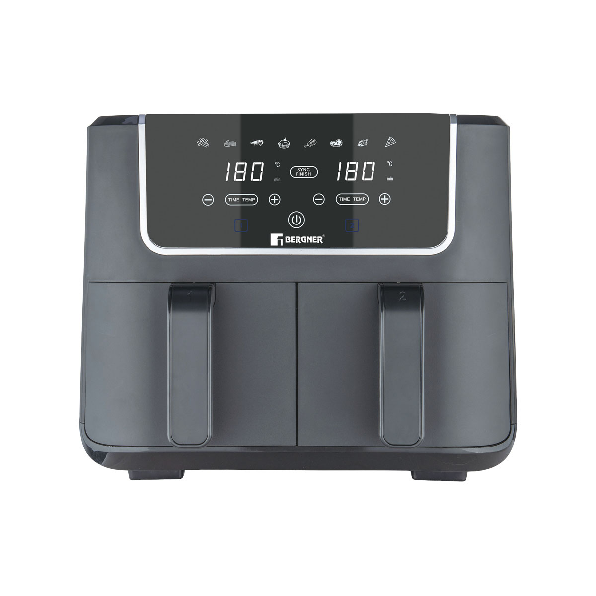 Freidora de aire doble Bergner BG-51272-BK 6L