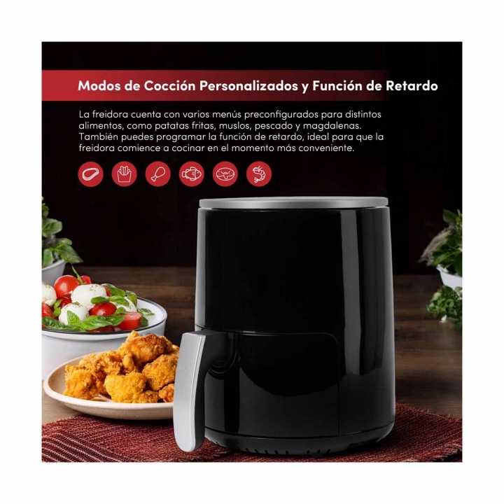 Freidora de aire Swiss Home Petit SH-6704 2,5L-13
