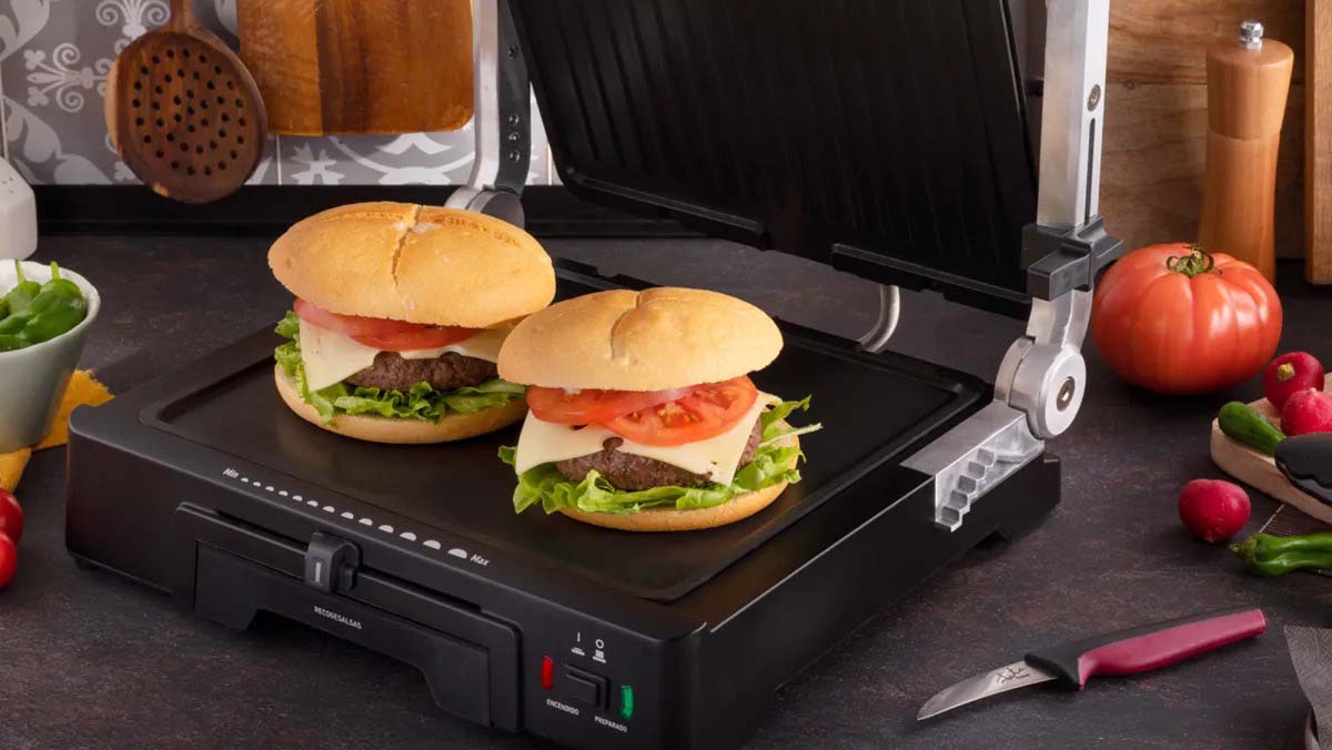 Grill de asar doble Jata GR1100 de 2.000 W | Repsol