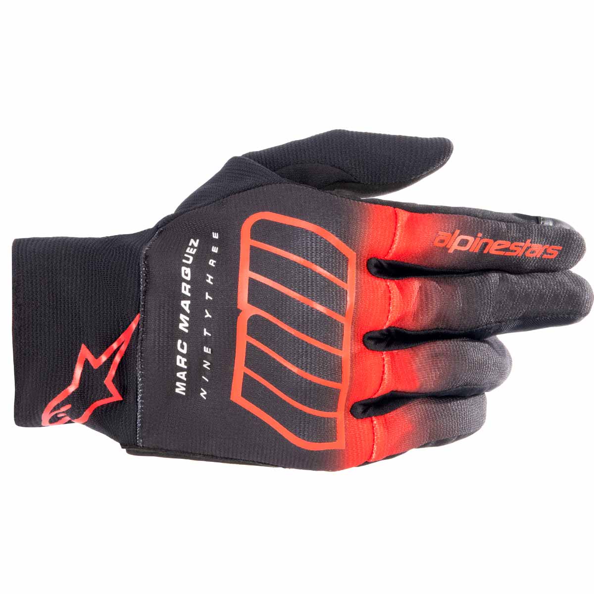 GUANTES ALPINESTARS MM93 MARC MARQUEZ RIO HONDO V2 AIR NEGRO GRIS ASFALTO  ROJO - Motos Garrido