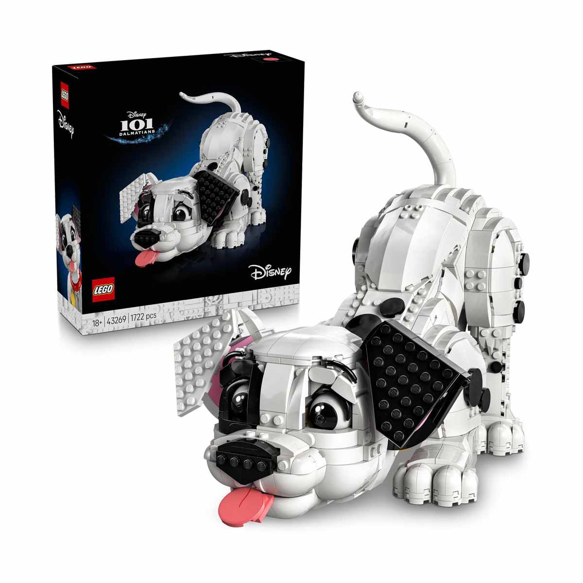 LEGO® | Disney Cachorro de 101 Dálmatas Nostálgica Idea de Regalo Para Adultos, Set de Construcción Coleccionable con un Entrañable Personaje Clásico 43269