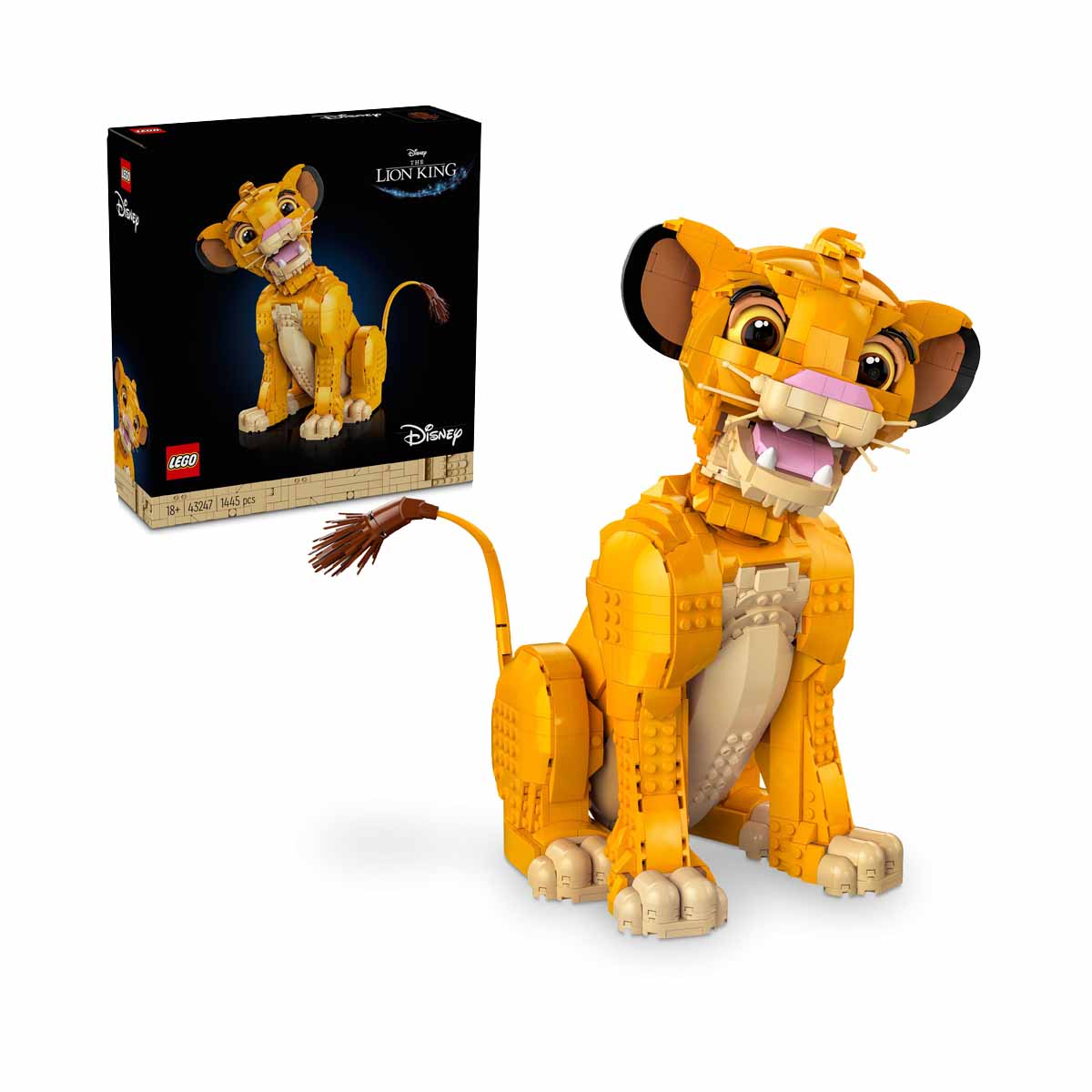 LEGO® | Disney El Rey León: Simba Joven Figura para construir creativa y coleccionable 43247