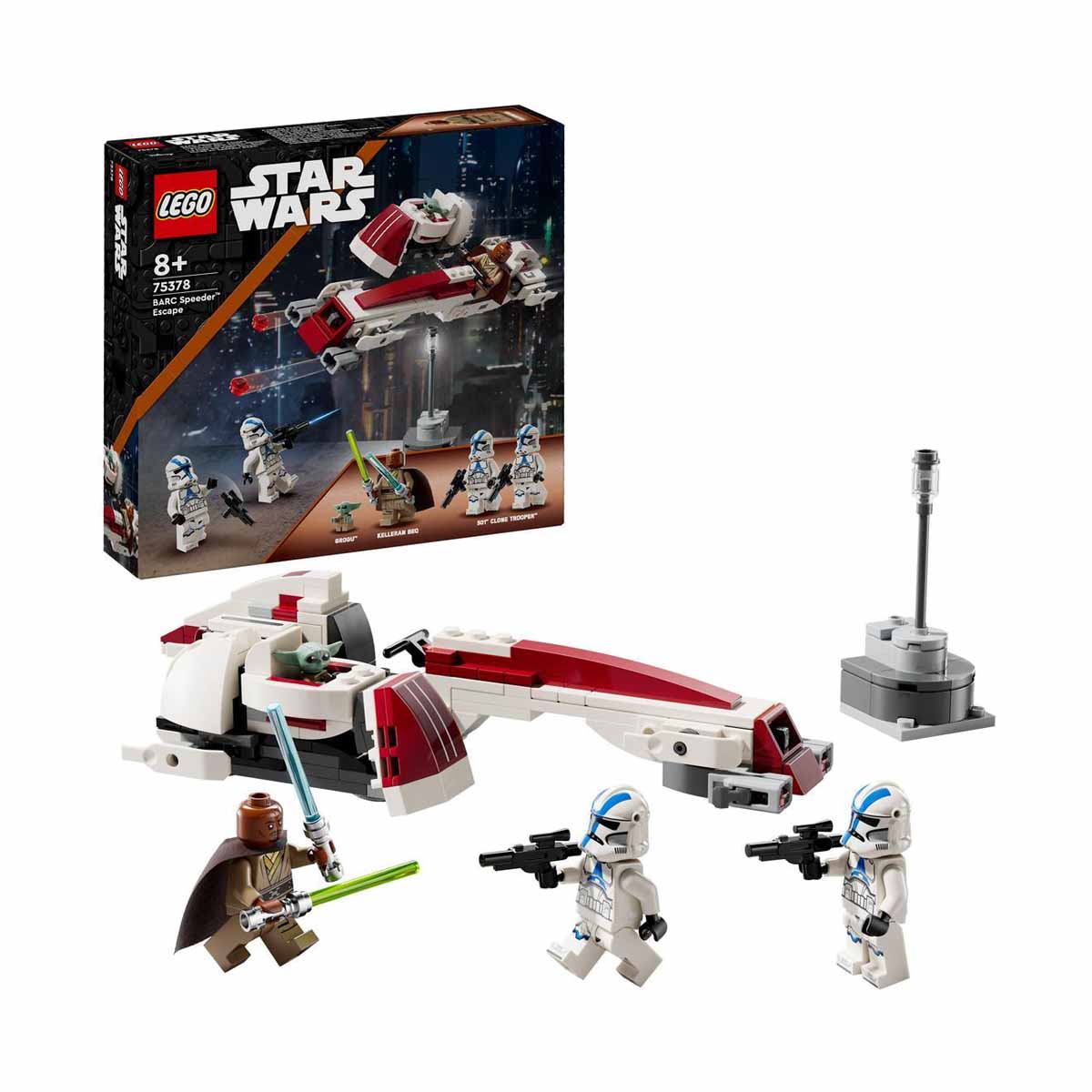 LEGO® Star Wars: The Mandalorian Huida en Speeder BARC Set 75378