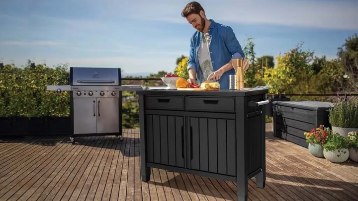 Mesa de exterior para barbacoa Keter Unity-3
