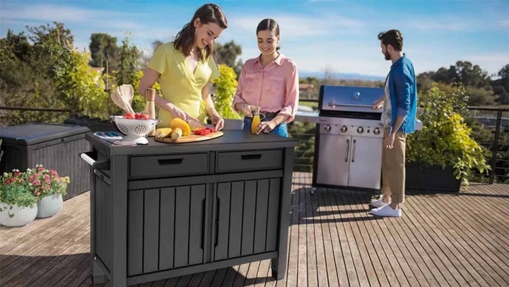 Mesa de exterior para barbacoa Keter Unity-4