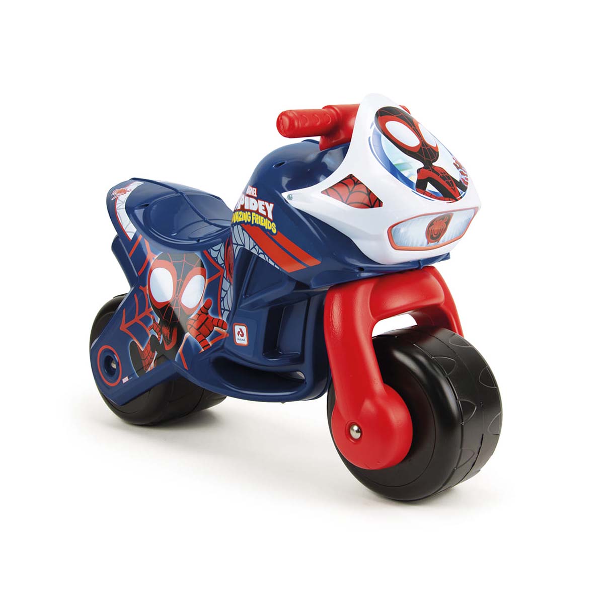 Moto Spidey Correpasillos Twin Dessert azul