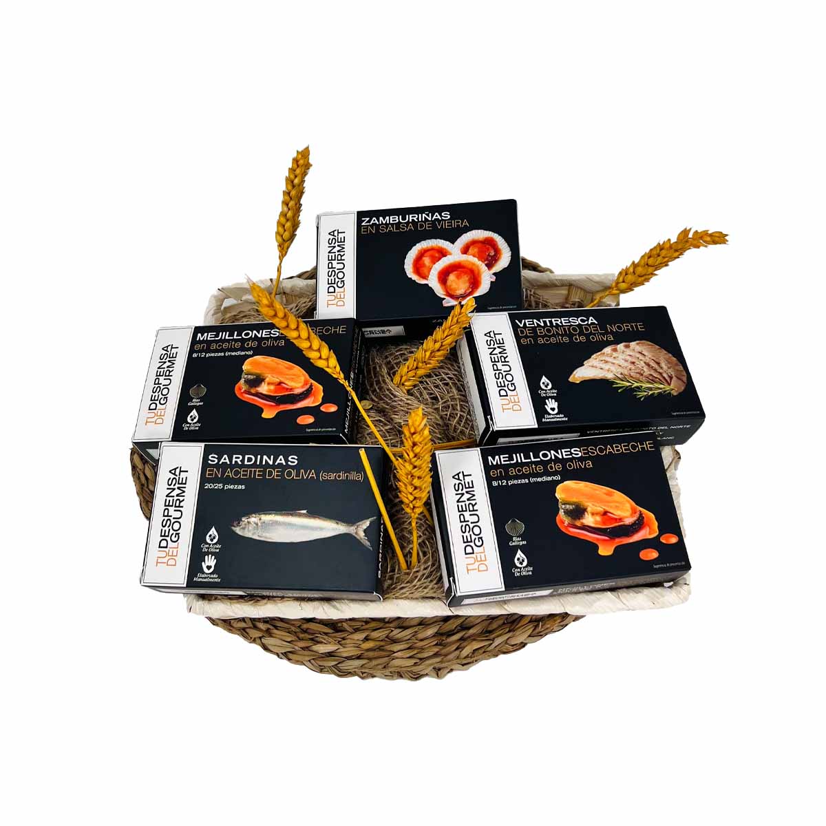 Pack de regalo gourmet con conservas del mar