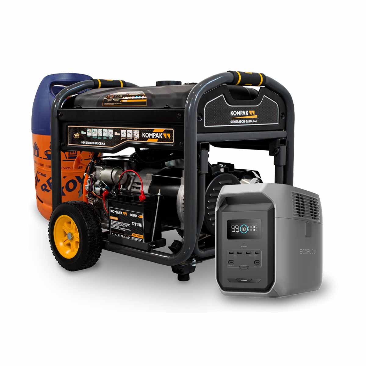 Pack Generador, batería y bombona