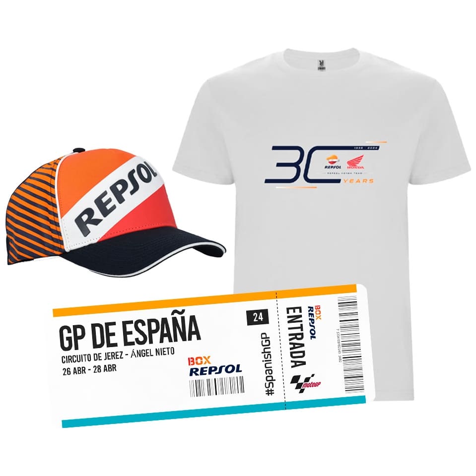 Pack MotoGP Jerez: entrada tribuna + gorra + camiseta