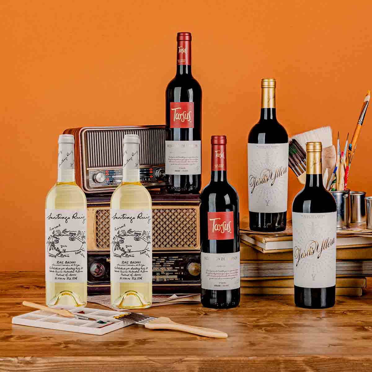 Pack navideño 4 vinos tintos + 2 blancos