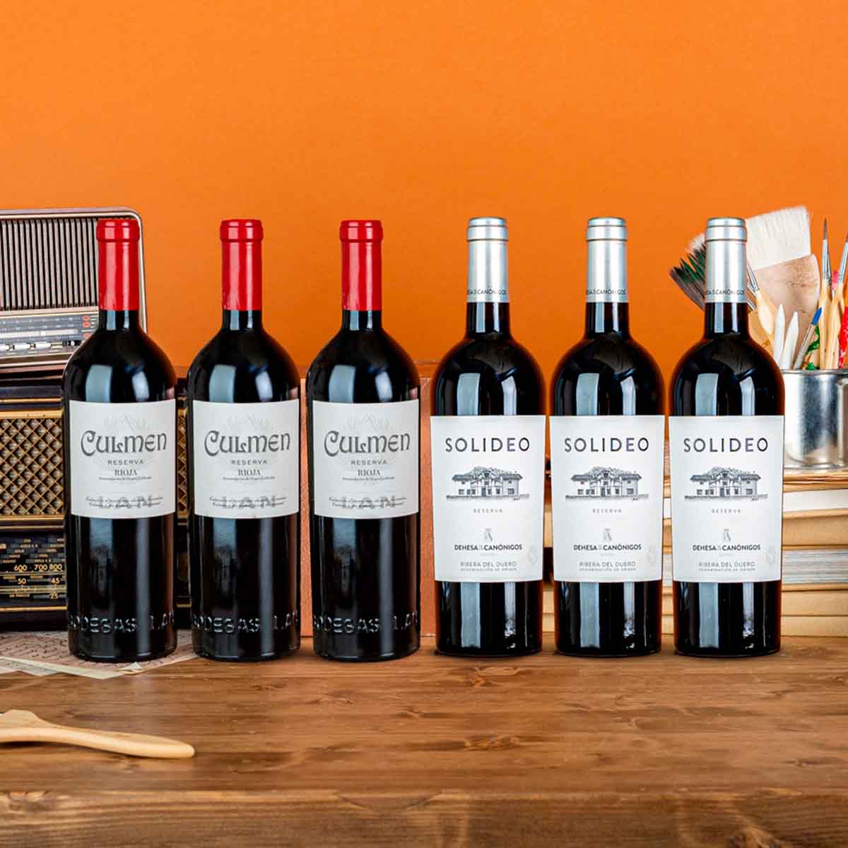Pack navideño 6 vinos tintos